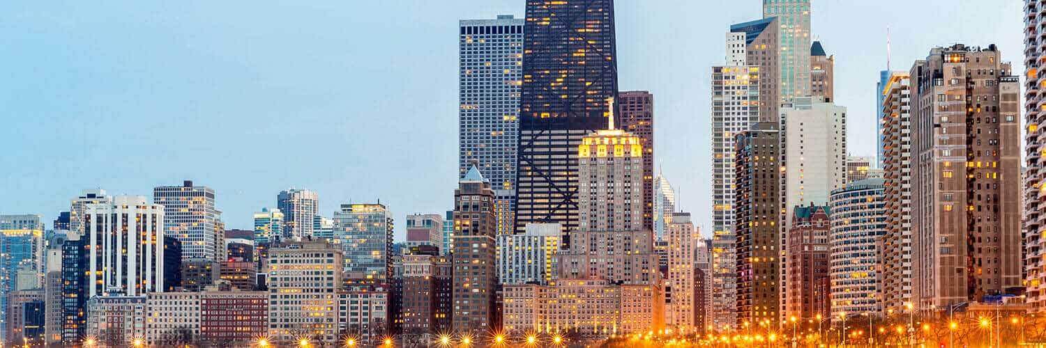 Chicago River and urban landscape